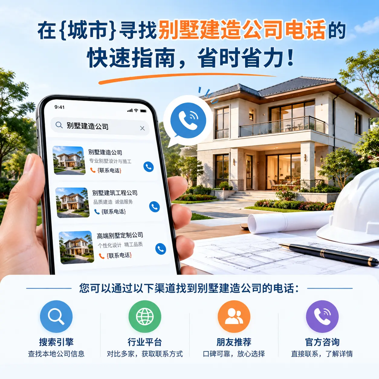 在惠水寻找别墅建造公司电话的快速指南,省时省力!