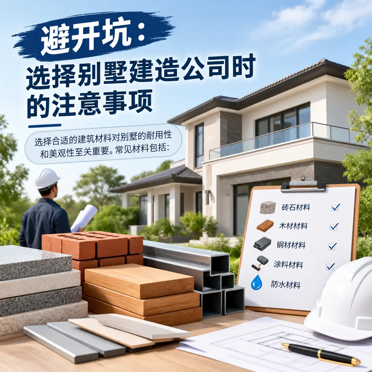 避开坑:选择 惠水 别墅建造公司时的注意事项