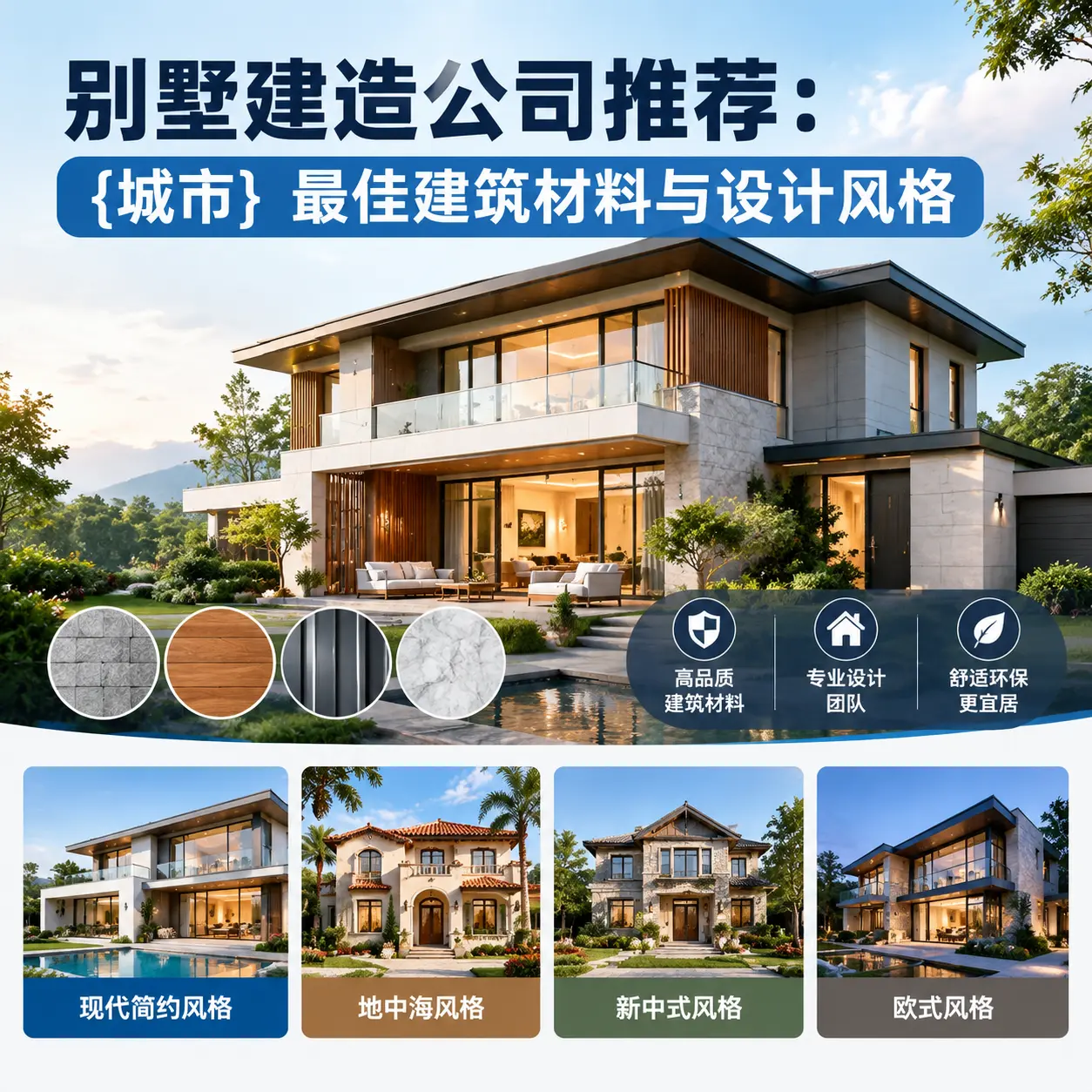 别墅建造公司推荐: 惠水 最佳建筑材料与设计风格