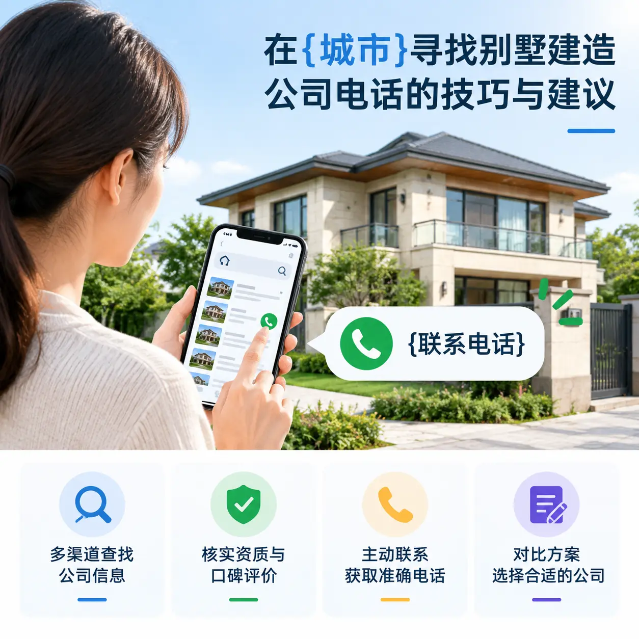 在惠水寻找别墅建造公司电话的技巧与建议