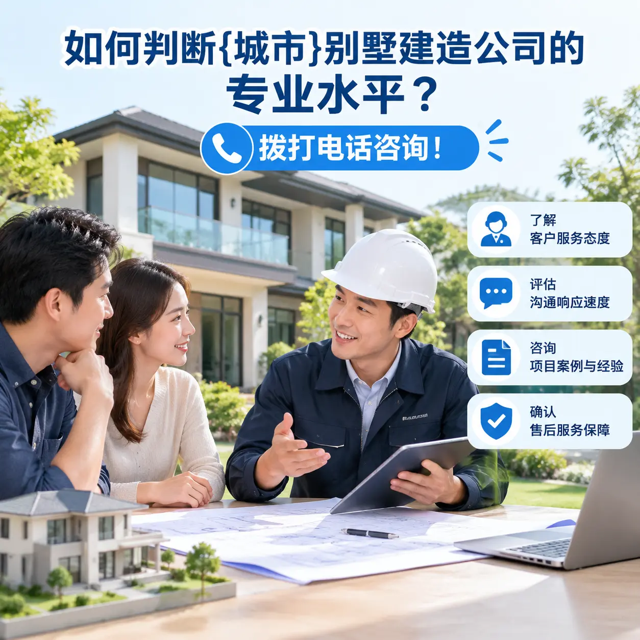 如何判断惠水别墅建造公司的专业水平?拨打电话咨询!
